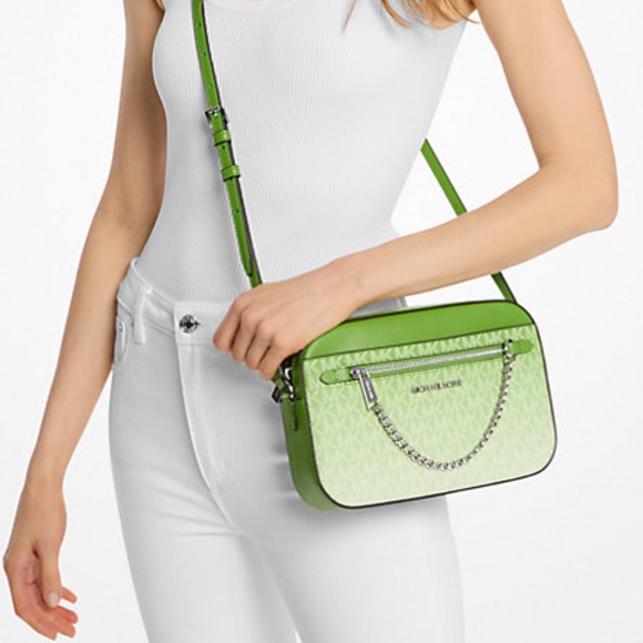 Michael Kors Jet Set Large EW Ombré Signature Logo Crossbody Body
Jungle Green - Picture 11 of 13